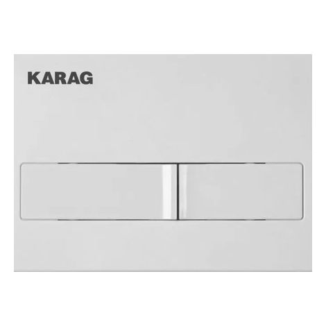 Placca c226-0130 carina  2 tasti bianca a doppia azione.