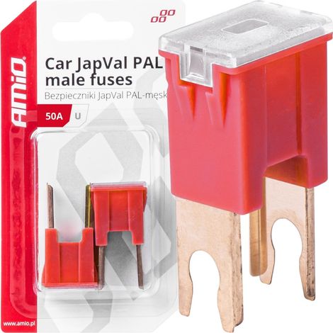 Japanische PAL-Kfz-Sicherungen (Stecker), 2 Stück, 50 A, amio-03408 (1/4)