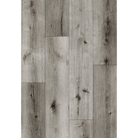 Mexen Lago Vista échantillon de panneaux vinyles 1240 x 182 mm SPC 6,5 mm, sous-couche IXPE 1,5 mm, 4 V-Fuga, Chêne - F1035-S (1/3)