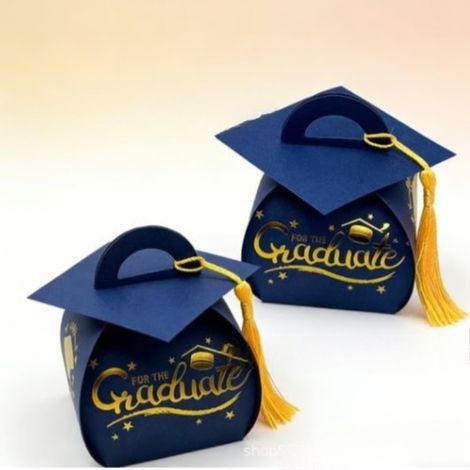 New Arrival 2026 Graduation Candy Gift Box - Blue and Gold -
