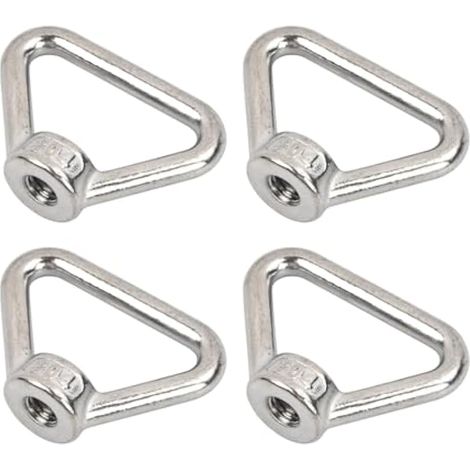 Œillets de fixation M8 avec écrous annulaires, boulon M8 avec anneau de levage triangulaire pour automobiles, bateaux, bâtiments et installations électriques (1/4)