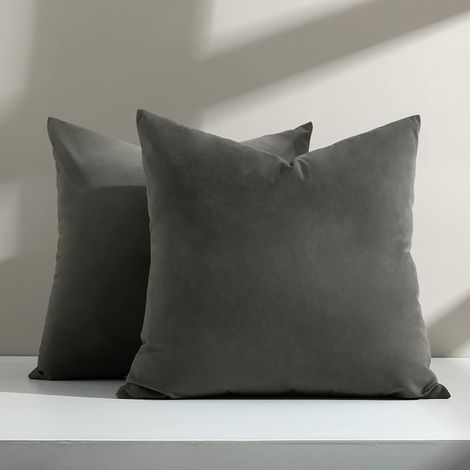 MINKUROW Funda de Cojín 50x50 cm Sofá Decorativo Terciopelo Crema Fundas de cojín Cuadradas Grandes para Sala de Estar Hogar Dormitorio Decoración Funda de Almohada de Terciopelo Suave para Cama recli (1/5)