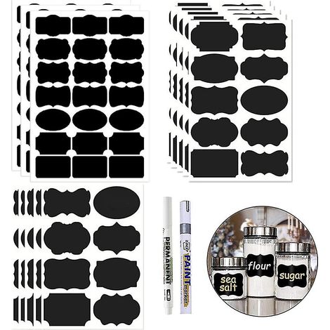 Étiquettes autocollantes pour pots à épices de cuisine, étiquetage décoratif (1/3)