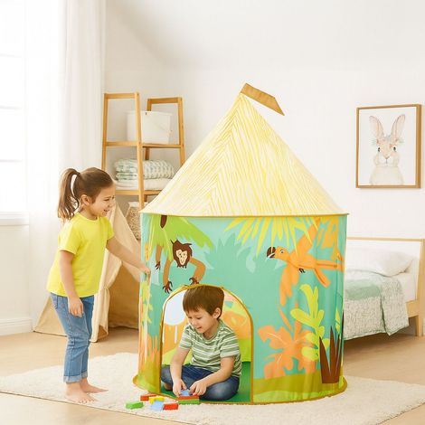 Tenda da gioco per bambini nella giungla - capanna per avventure al chiusoallaperto