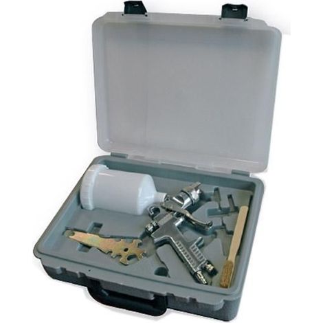 Mecafer - Coffret pistolet de peinture à gravité 2 réglages (1/5)