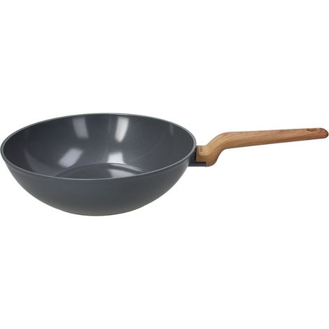Padella Wok Antiaderente ad Induzione T-Care Grey Recycled 28 cm Tognana