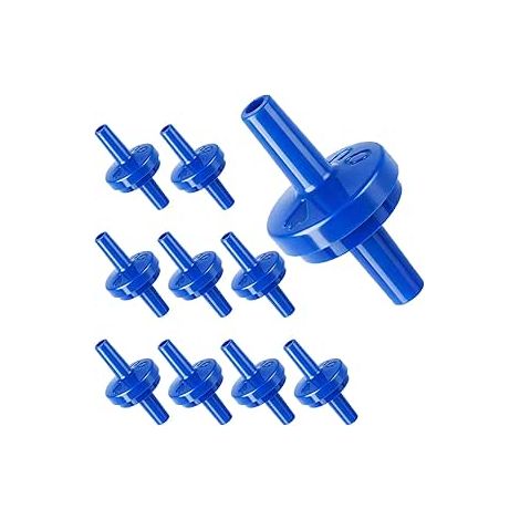 10pcs 4mm unidirectionnel clapet anti - retour pompe à oxygène air clapet anti - retour en plastique réservoir de poisson clapet anti - retour alimentation en eau diaphragme à bulles clapet d'arrêt d' (1/5)