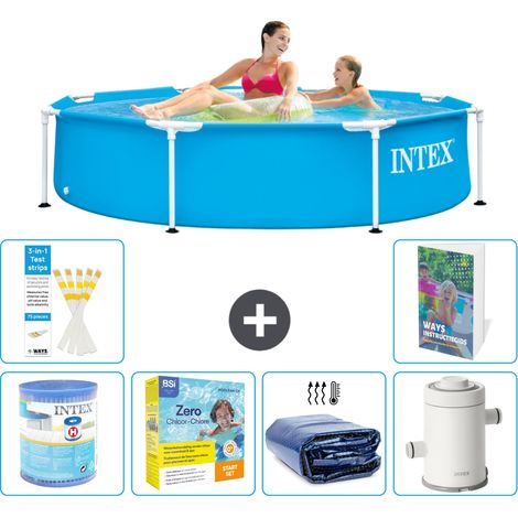 Frame Pool Rund - 244x51 cm - 7-teilig S65