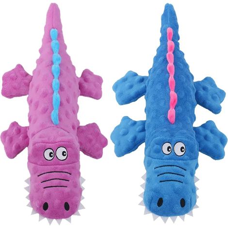 Jouets couineurs pour chiens, jouets à mâcher en peluche résistante et bruissante pour la poussée dentaire des chiots, jouets interactifs pour chiens de petite, moyenne et grande taille (1/5)