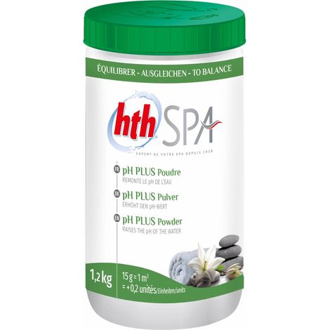 hth Spa pH-Plus Pulver 1,2 Kg pH-Wert Hebung für Whirlpools und Spas