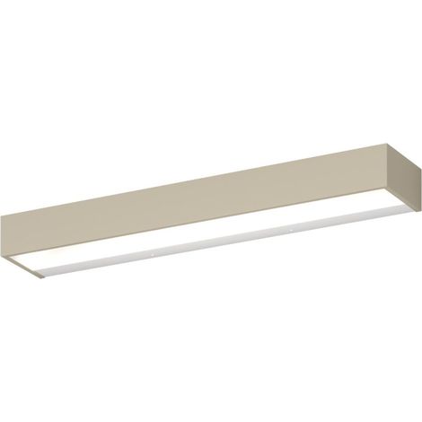 Applique classica top light bios 1213 55 led switch 2640lm alluminio illuminazione modulo integrato, finitura metallo sabbia