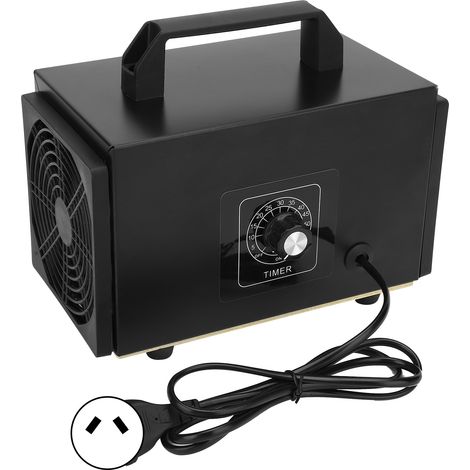 Générateur d'ozone noir portable 220V 15g/h avec minuterie, purificateur d'air pour usage industriel, accessoire avec fiche AU. (1/5)