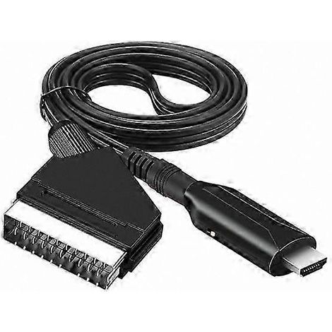 Adaptateur/convertisseur de câble SCART vers HDMI pour appareil tout-en-un audio/vidéo 1080p/720p (1/5)