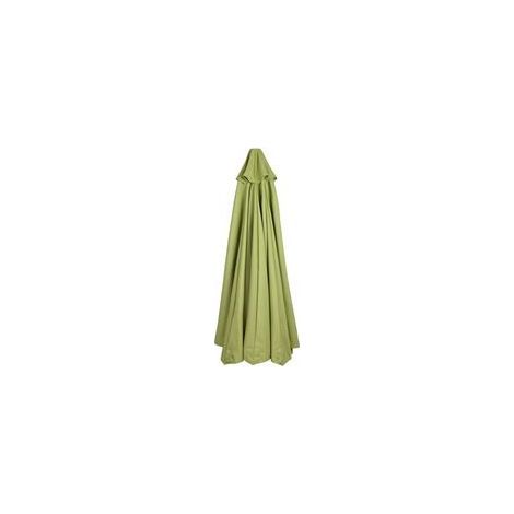 – Housse de parasol 3m – Toile de remplacement étanche et résistante aux UV – Compatible 8 baleines – Tissu polyester vert durable (1/5)