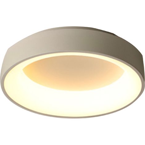 Ortviai Applique murale LED dimmable pour chambre, design moderne et romantique, blanc crème 30 cm, sans fil avec télécommande