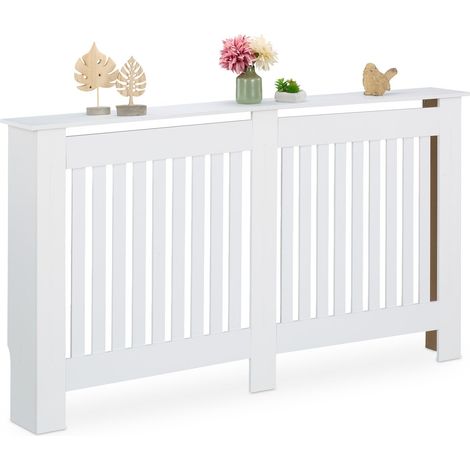 Copritermosifone in stile cottage con design a doghe
