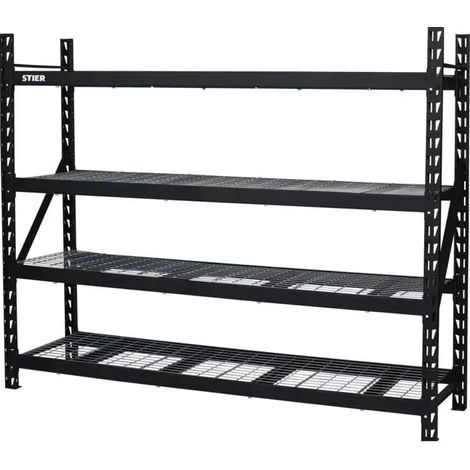 [NEUWERTIG] B-Ware Stier Gitterrostregal Lagerregal Fachbodenregal 400 Kg Metall 1830x1950x610mm
