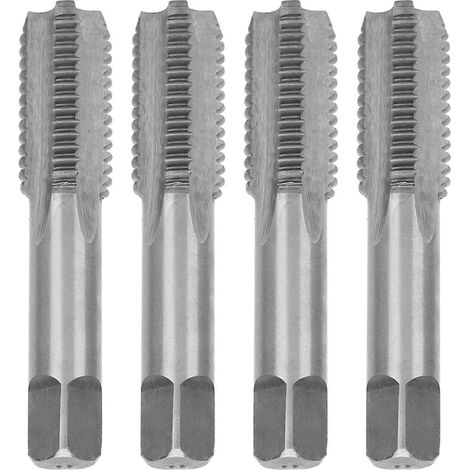 Jeu de 4 tarauds manuels métriques à goujure droite, M18, en acier à outils allié, outils de filetage