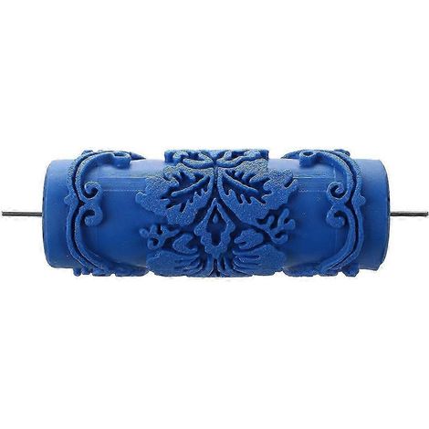 Rouleau à peinture à motifs décoratifs pour machine à peindre / bleu 15 cm (1/4)