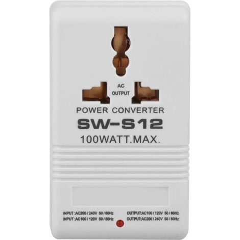 Transformateur de convertisseur de tension abaisseur 100W 110V/120V à 220V/240V (prise standard CN) A (1/4)