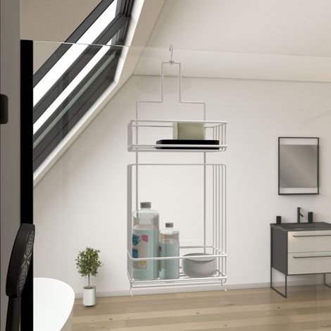 Valet bianco sospeso 50x20x10 - Lou