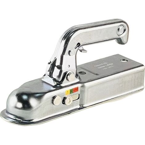 Attelage de remorque de style européen 50 mm en acier embouti pour canal de 60 mm, capacité de charge 800 kg, homologation Emark, accessoires, pièces de caravane (1/4)