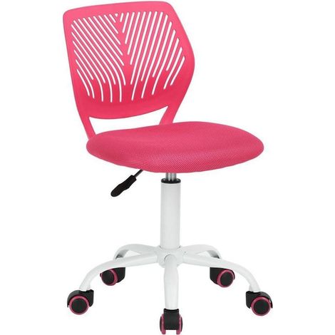Homy Casa Bürostuhl Rosa Stoffsitz ergonomisch höhenverstellbar (1/5)