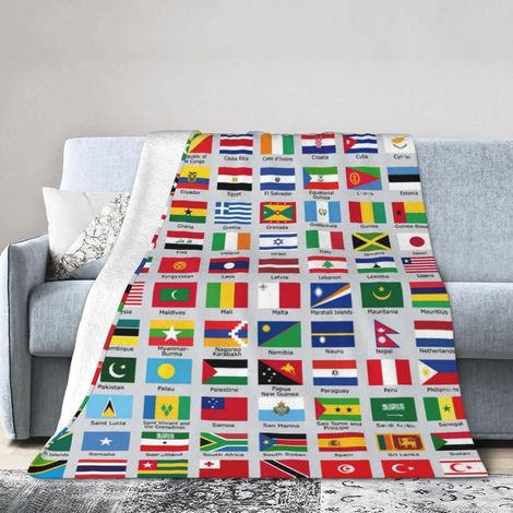Couverture Flanelle 100 × 75 cm - 220 g/m² - Pour Canapé Lit Bureau - Intérieur - 1 Pièce (1/5)
