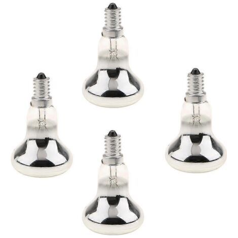 Pair Lot de 4 ampoules spot R50 Ses E14 40W avec réflecteur pour éclairage intérieur et extérieur (1/5)