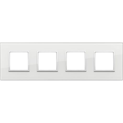 VIMAR - 21669.70 Placa 8M (2+2+2+2)int71 diamante blanco