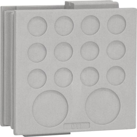 Icotek DT 1 Passacavo Ø (max.) 12.2 mm Gomma Grigio 1 pz.