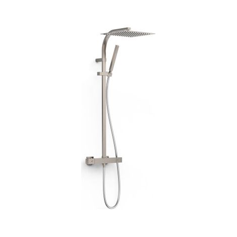 Colonne de douche thermostatique 2 voies Acier - TRES 19039308AC
