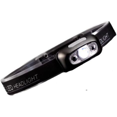 Lampe Frontale Rechargeable, Torche Frontale LED Ultra Puissante-2 Couleurs, Gradation en Continu, 12 Modes, Capteur Mouvement, Étanche, 30H d'autonomie pour Randonnée/Course,Gris cosmique  énergétiqu