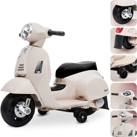 Scooter Vespa a batteria per bambini, ecru (1/5)