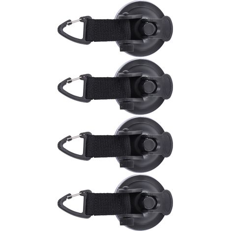 Lot de 4 ventouses pour tente de voiture, haute résistance, légères et faciles à installer, pour auvents, tentes et bâches de camping.