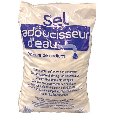 Sac 25 kg de sel régénérant en pastille pour adoucisseur d'eau (1/2)