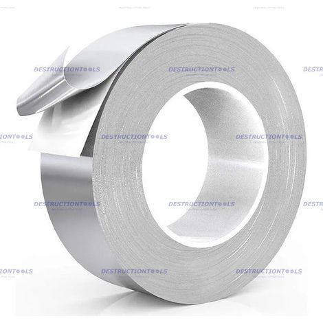 12 rouleaux 50M x 50mm (600M) Ruban D'Aluminium (CVC) (50µm) (1/3)