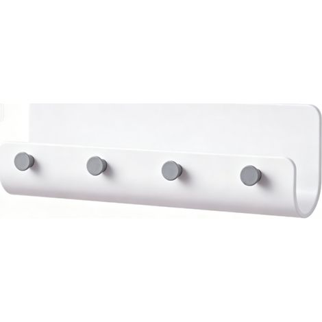 Minimalistisches Schlüsselbrett, nicht markierender selbstklebender Schlüsselleiste Schlüsselbrett mit vier Schlüsselhaken (1/5)