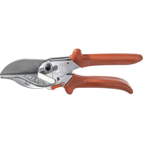 Original LÖWE Mitre Forbici 3.104/HÜ con trasmissione a leva e arresti a 45 gradi, per uso industriale e artigianale, per materiali duri e piatti come plastica, gomma, legno, PVC, pelle (1/4)
