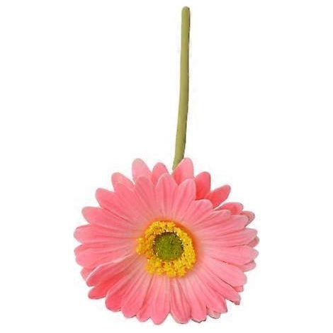 Gerbera Jamesonii artificiel avec tige, fleur en soie réaliste, centre de table pour la maison ou le bureau, branche de fleur artificielle, décoration floralerose (1/5)