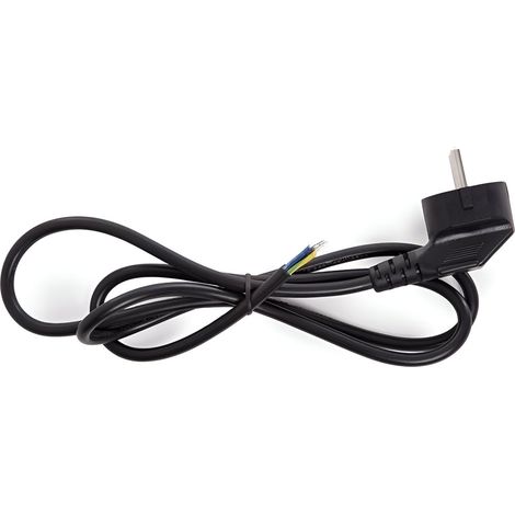 Cable Eléctrico Manguera 1.5m con Enchufe Europeo Negro