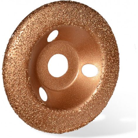 EDMA disco abrasivo in carburo di tungsteno dorato Ø 125 mm - grana fine 36 - 927 (1/4)
