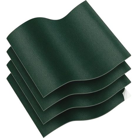 Patchs, autocollants et kits de réparation pour similicuir, adaptés aux canapés, sièges auto, vêtements, sacs et meubles. Vert foncé - 138 cm x 50 cm