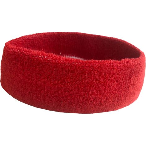 Bandeaux de sport anti-transpiration, élastiques et respirants, pour l'entraînement, le fitness, le cyclisme et les activités de plein air (rouge). (1/4)