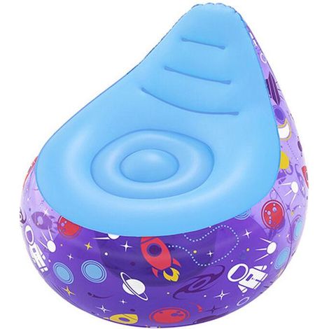 Bestway 75122 Astro Glow Violett Aufblasbarer LED Sessel