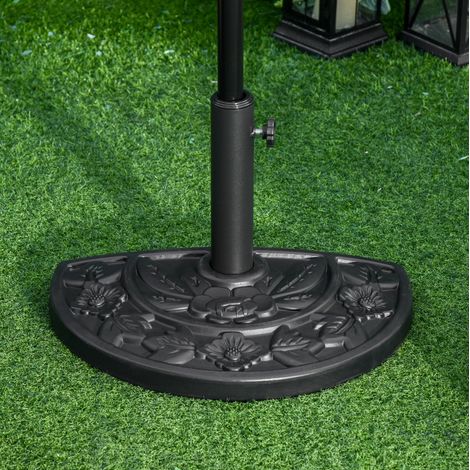 mobile contenitore 9 kg per ombrellone giardino nero OKMYHOME (1/5)
