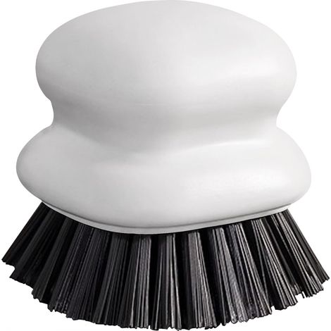 Brosse à vaisselle avec manche, brosse de nettoyage pour la cuisine, brosse à vaisselle à poils en nylon (1 brosse en nylon blanc)