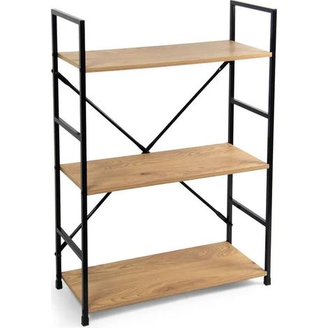 Scaffale in metallo 3 ripiani cm 59x24x80h
