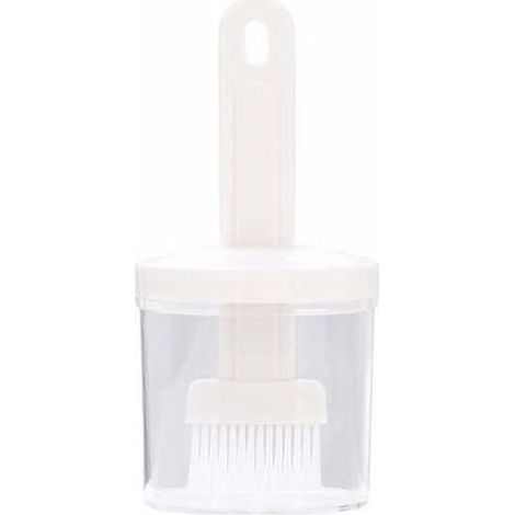 Outil de cuisson portable pour barbecue, pinceaux à badigeonner multifonctionnels, pinceau pour barbecue résistant à la chaleur, brosse pour bouteille d'huile, accessoires de cuisine (blanc) (1/5)