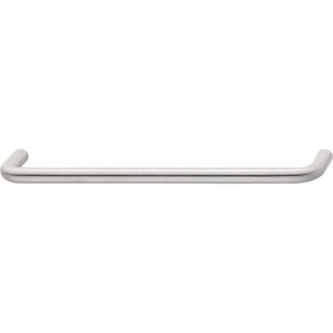 Poignée de meuble design, distance entre les trous 192 mm, pour cuisine, salle de bain, étagère, alliage d'aluminium, argent, 2 pièces (1/4)